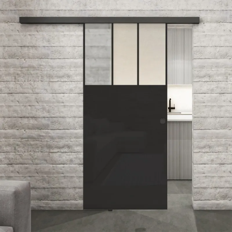 Glasschiebetür BLACK-LINE Loft Schwarzlack 29 Blickdicht Glasschiebetür BLACK-LINE Loft Schwarzlack 29 Blickdicht