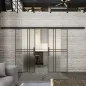 Glasschiebetür BLACK-LINE Loft Schwarzlack 21 Blickdicht