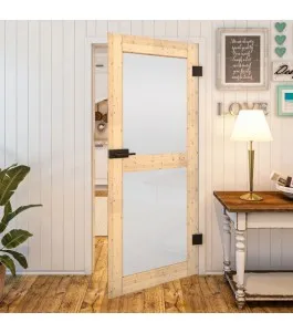 Ganzglastür - Country Astkiefer Model 23 - modernes Zuhause