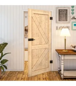 Ganzglastür - Country Astkiefer Model 40 - modernes Zuhause