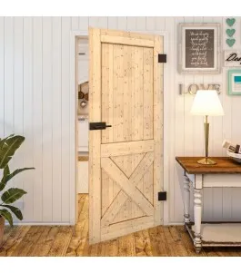 Ganzglastür - Country Astkiefer Model 50 - modernes Zuhause