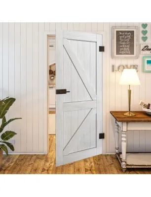 Ganzglastür - Country Weiss Rustikal Model 40