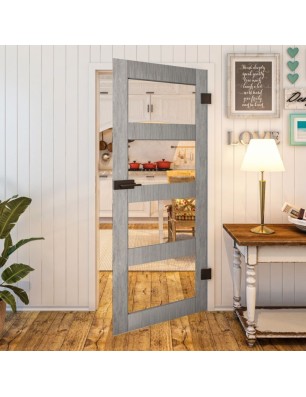 Ganzglastür - Country Graueiche Model 31 - modernes Zuhause