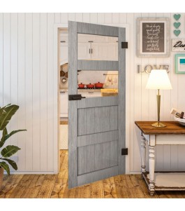 Ganzglastür - Country Graueiche Model 33 - modernes Zuhause