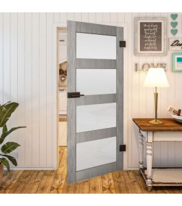 Ganzglastür - Country Graueiche Model 35 - modernes Zuhause