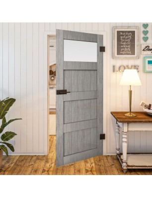 Ganzglastür - Country Graueiche Model 38 - modernes Zuhause