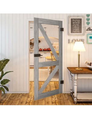 Ganzglastür - Country Graueiche Model 41 - modernes Zuhause