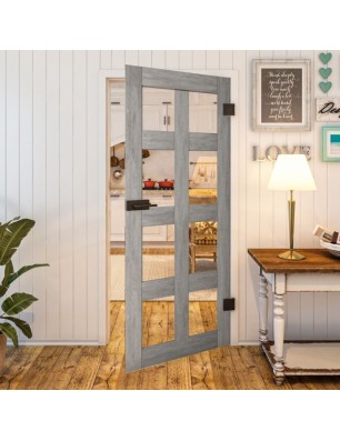 Ganzglastür - Country Graueiche Model 61 - modernes Zuhause