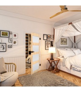 Ganzglastür - Country Astkiefer Model 36 - modernes Zuhause