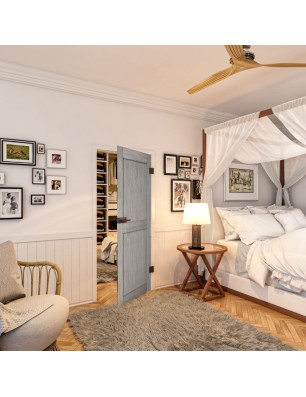 Ganzglastür - Country Graueiche Model 20 - modernes Zuhause