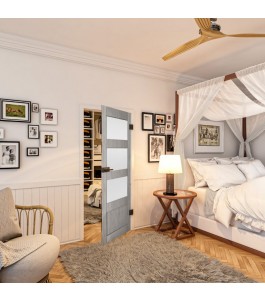 Ganzglastür - Country Graueiche Model 36 - modernes Zuhause