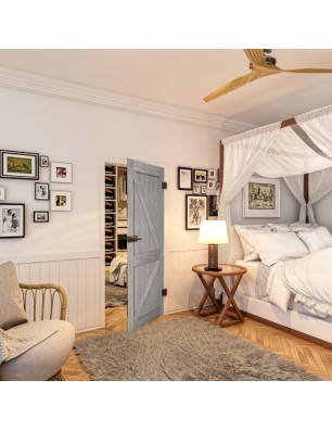 Ganzglastür - Country Graueiche Model 40 - modernes Zuhause