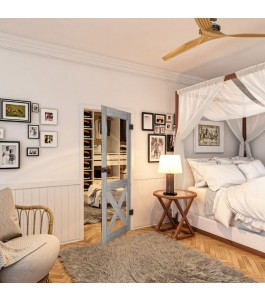Ganzglastür - Country Graueiche Model 51 - modernes Zuhause