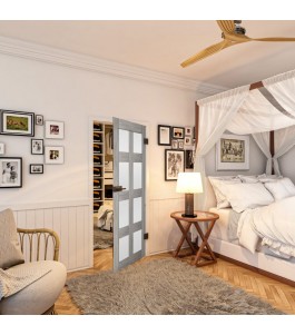 Ganzglastür - Country Graueiche Model 64 - modernes Zuhause