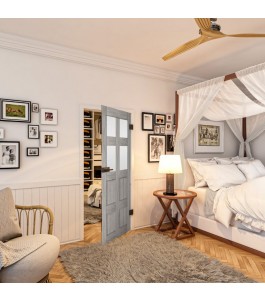 Ganzglastür - Country Graueiche Model 65 - modernes Zuhause