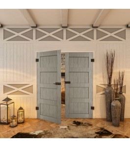 Ganzglastür - Country Graueiche Model 30 - modernes Zuhause