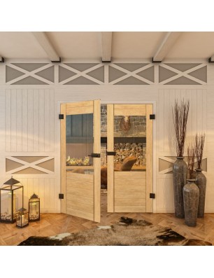 Ganzglastür - Country Sonoma Eiche Model 12-modernes Zuhause