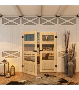 Ganzglastür - Country Sonoma Eiche Model 32-modernes Zuhause