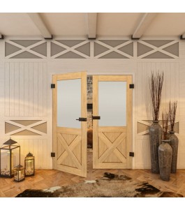 Ganzglastür - Country Sonoma Eiche Model 54-modernes Zuhause