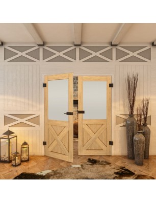 Ganzglastür - Country Sonoma Eiche Model 54-modernes Zuhause