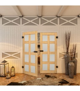 Ganzglastür - Country Sonoma Eiche Model 64-modernes Zuhause