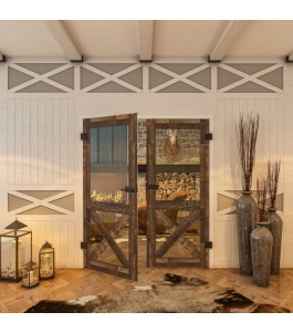 Ganzglastür - Country Altholz Astig Model 52