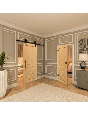 Ganzglastür - Country Sonoma Eiche Model 50-modernes Zuhause