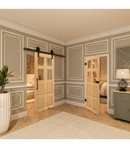 Ganzglastür - Country Sonoma Eiche Model 62-modernes Zuhause