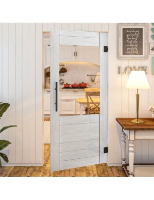 Pendeltür - Country Weiss Rustikal Model 11-modernes Zuhause