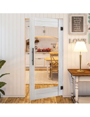 Pendeltür - Country Weiss Rustikal Model 12-modernes Zuhause