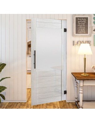 Pendeltür - Country Weiss Rustikal Model 13-modernes Zuhause