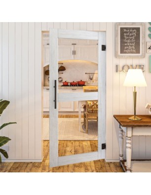 Pendeltür - Country Weiss Rustikal Model 21-modernes Zuhause