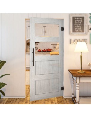 Pendeltür - Country Weiss Rustikal Model 33-modernes Zuhause