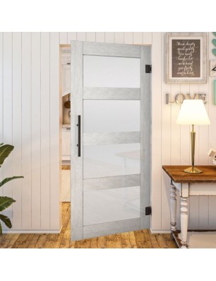Pendeltür - Country Weiss Rustikal Model 35-modernes Zuhause