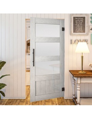 Pendeltür - Country Weiss Rustikal Model 36-modernes Zuhause