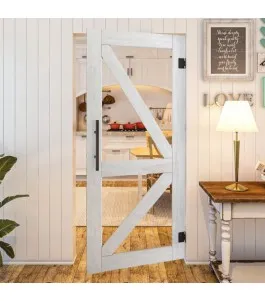 Pendeltür - Country Weiss Rustikal Model 41-modernes Zuhause