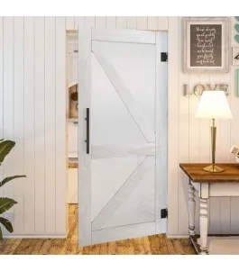 Pendeltür - Country Weiss Rustikal Model 43-modernes Zuhause