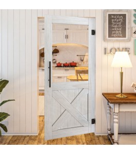 Pendeltür - Country Weiss Rustikal Model 52-modernes Zuhause