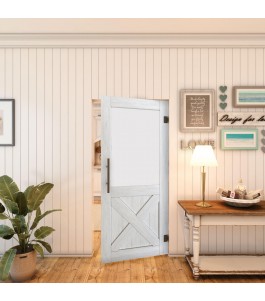 Pendeltür - Country Weiss Rustikal Model 54-modernes Zuhause