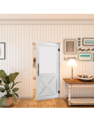 Pendeltür - Country Weiss Rustikal Model 54-modernes Zuhause