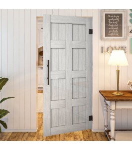 Pendeltür - Country Weiss Rustikal Model 60-modernes Zuhause