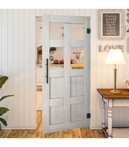 Pendeltür - Country Weiss Rustikal Model 62-modernes Zuhause