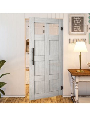 Pendeltür - Country Weiss Rustikal Model 63-modernes Zuhause