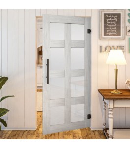Pendeltür - Country Weiss Rustikal Model 64-modernes Zuhause