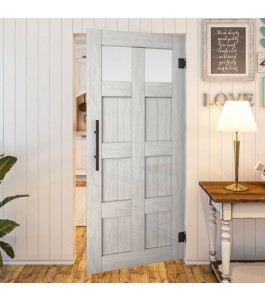 Pendeltür - Country Weiss Rustikal Model 66-modernes Zuhause