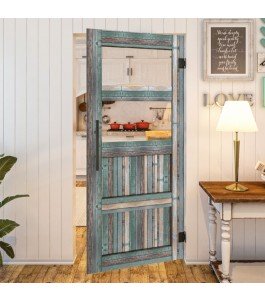 Pendeltür - Country Bunt geplankt Model 33-modernes Zuhause