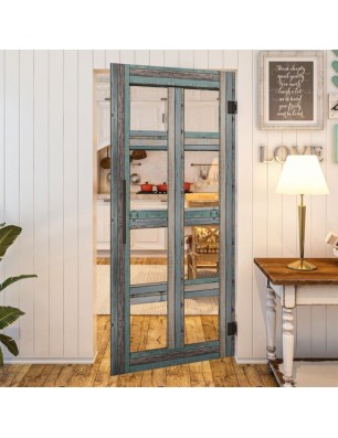 Pendeltür - Country Bunt geplankt Model 61-modernes Zuhause