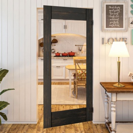Pendeltür - Country Schwarz gebeizt Model 11