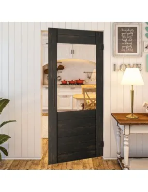 Pendeltür - Country Schwarz gebeizt Model 12