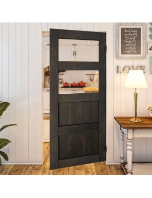 Pendeltür - Country Schwarz gebeizt Model 33